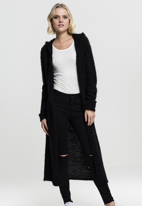 Produktbild Urban Classics Ladies Hooded Feather Cardigan (XS)