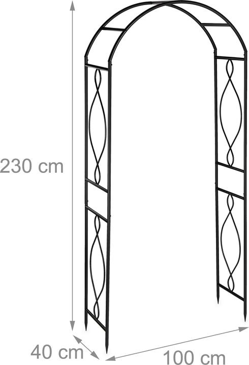 Produktbild Relaxdays Rosenbogen (40 cm, 100 cm)