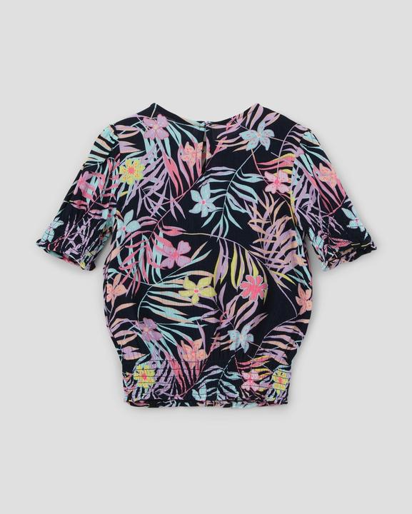 Immagine prodotto s.Oliver Bluse Kurze Viskosebluse mit Smok-Detail (116, 122)
