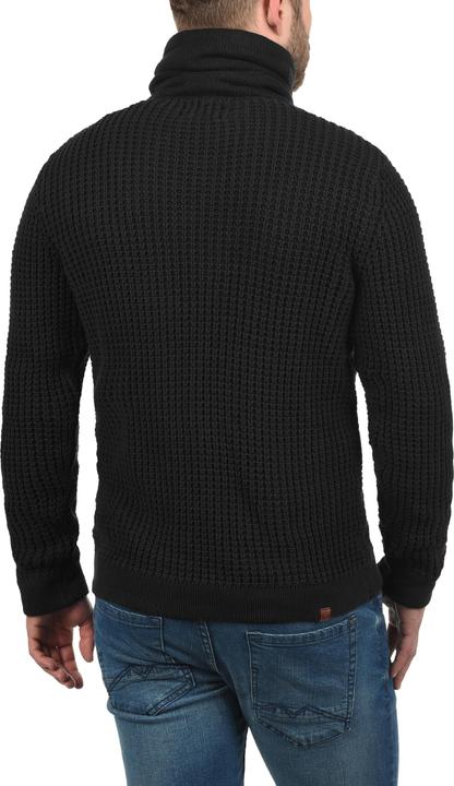 Actual product image Blend Wanko Men's Jumper Chunky Knit Pullover With Shawl Collar Made Of 100% Cotton (M)