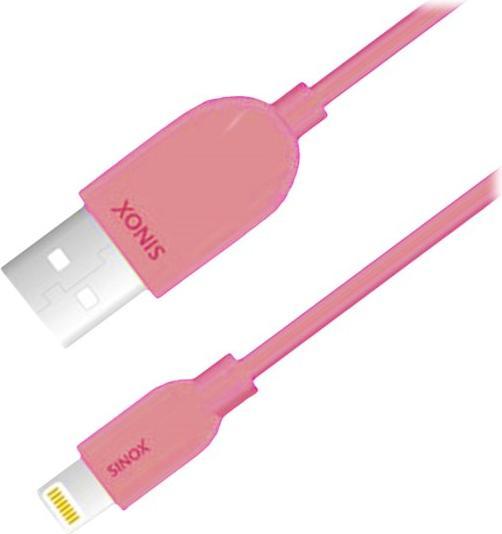 Produktbild Sinox iMedia Lightning kabel m/original Apple™ chip. 2m. Pink