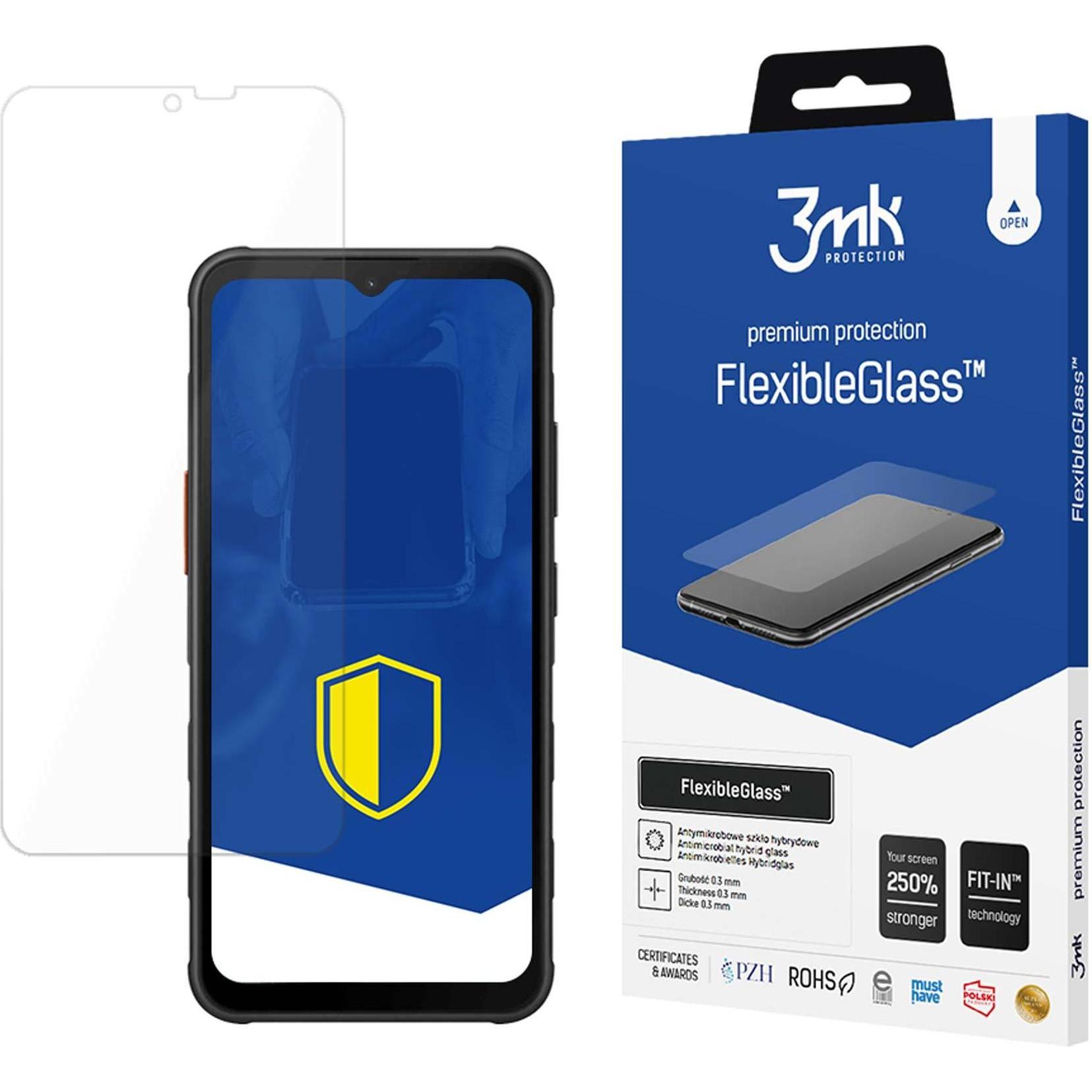3MK FlexibleGlass™ Hybridglas für Samsung Galaxy XCover 7 (1 Stück, Samsung Galaxy Xcover 7), Smartphone Schutzfolie