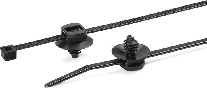 Actual product image HellermannTyton T30RFT5 2 piece fir tree cable tie (Plastic cable ties, 150 mm, 500 pcs.)