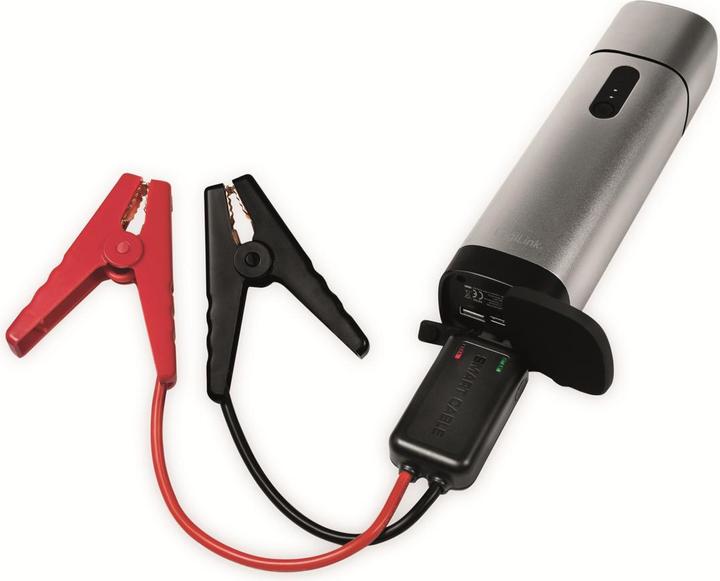 Actual product image LogiLink Powerbank 2xUSB-A,car jump start,metalgr (10000 mAh, 10 W, 37 Wh)