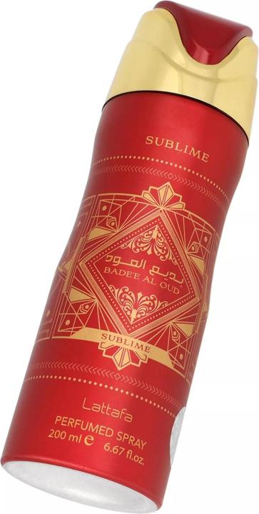 Actual product image Lattafa Badee Al Oud Sublime Deodorant Spray - 200ml (Spray, 200 ml)
