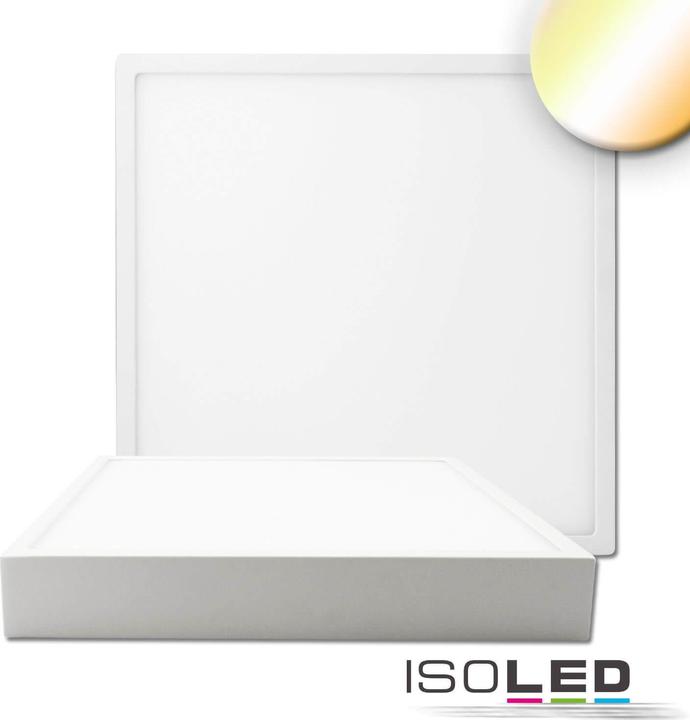 Isoled Plafoniera LED PRO bianca 30W angolare 300mm ColorSwitch dimmerabile (3300 lm)