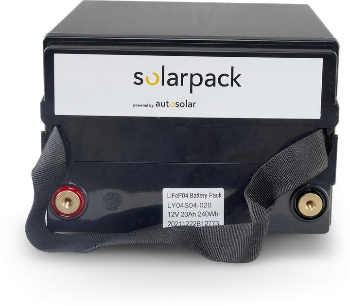 Produktbild Autosolar Lithium-Batterie 20 Ah mit App (entspricht 40Ah) - LiFePo4-Solarbatterie (12.80 V, 55 Ah)