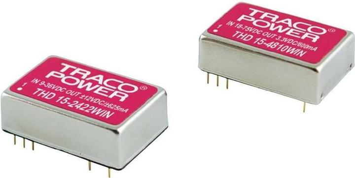 Produktbild TracoPower DC/DC-Wandler +/-12VDC 625mA 15W