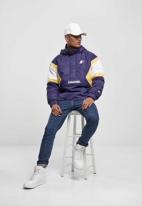 Actual product image Starter Color Block Half Zip Retro Jacket (XL)