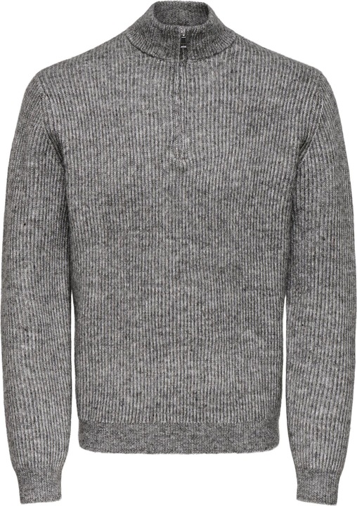 Actual product image Only & Sons ONSTEGAN Pullover Halber Reissverschluss (L)
