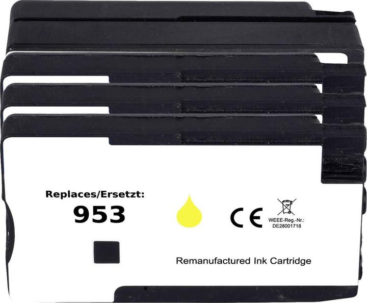 Produktbild Renkforce Tintenpatrone ersetzt HP 953 (6ZC69AE) Kompatibel Kombi-Pack Schwarz, Cyan, Magenta, Gelb (M, C, Y, BK)