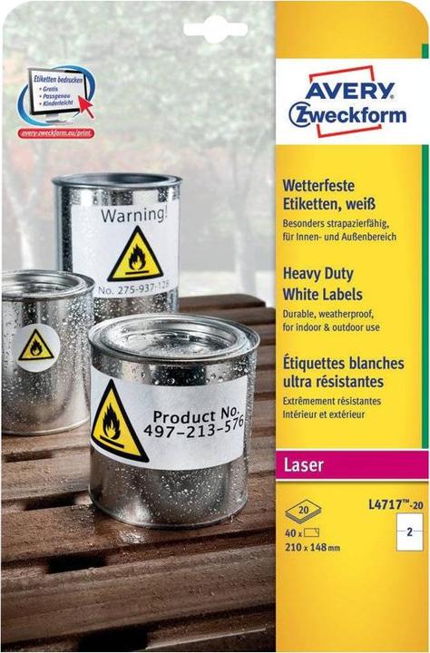 Produktbild Avery Wetterfeste Folien-Etiketten