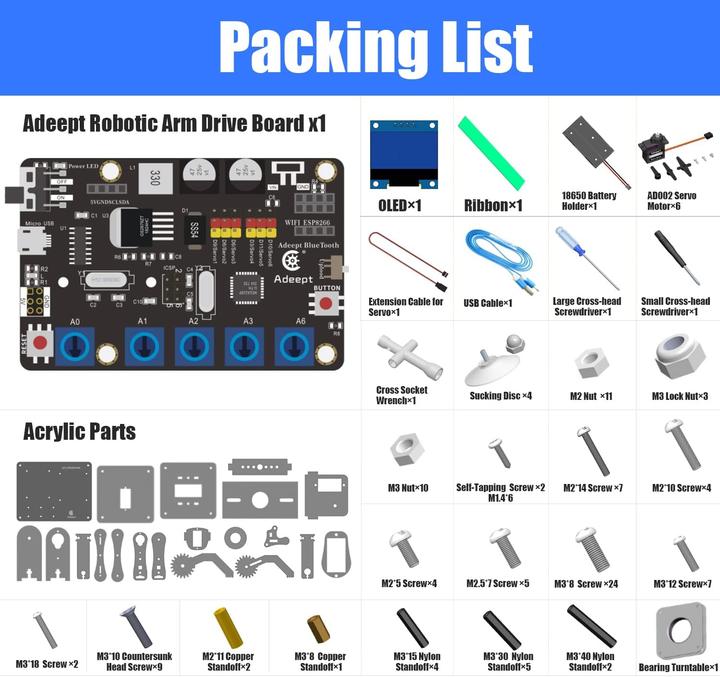 Produktbild Adeept 5-DOF Robot Arm Kit