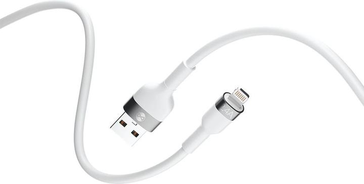Forever Câble flexible USB - Lightning 1,0 m 2,4A blanc (1 m, 12 W)