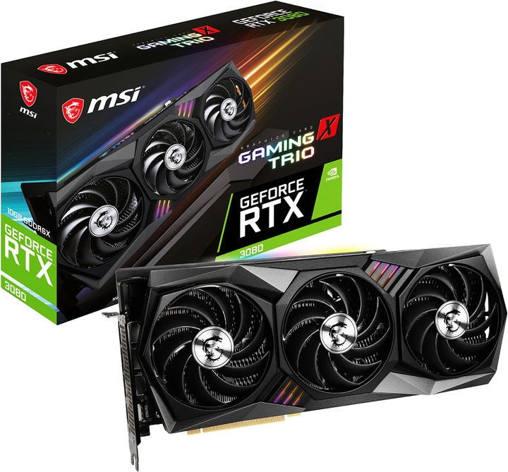 Actual product image MSI GeForce RTX 3080 Gaming X TRIO 10G (10 GB)