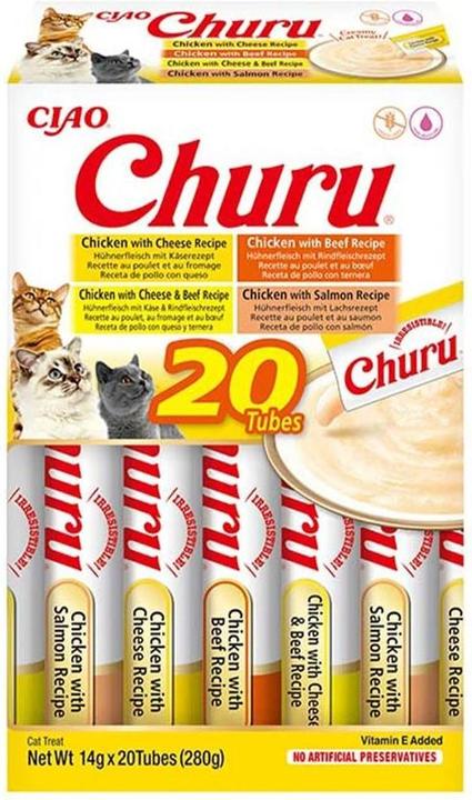 Produktbild Inaba Churu Variety box Chicken and beef - cat treats - 20 x 14g (Adult, 4 Stk., 280 g)