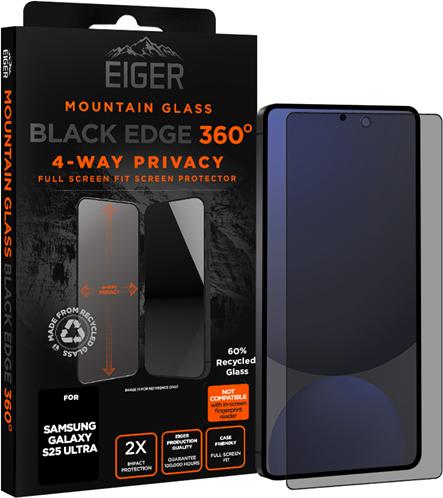 Produktbild Eiger Mountain Glass Black Edge 360 (1 Stück, Samsung Galaxy S25 Ultra)