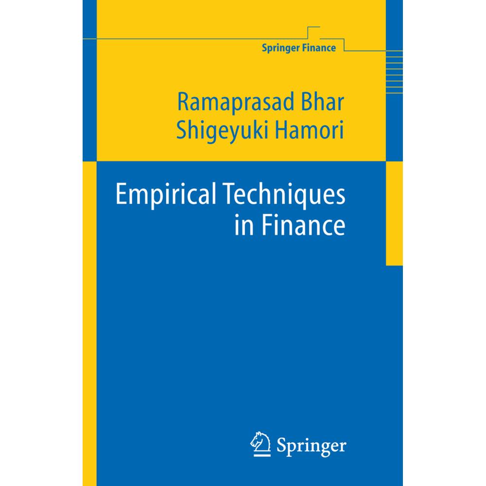 Empirical Techniques in Finance, Fachbücher von Shigeyuki Hamori, Ramaprasad Bhar
