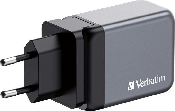 Actual product image Verbatim GNC-65 GaN Charger (65 W, 3 ports)