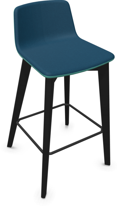 Blue, Black, Mint, Ash stained black
