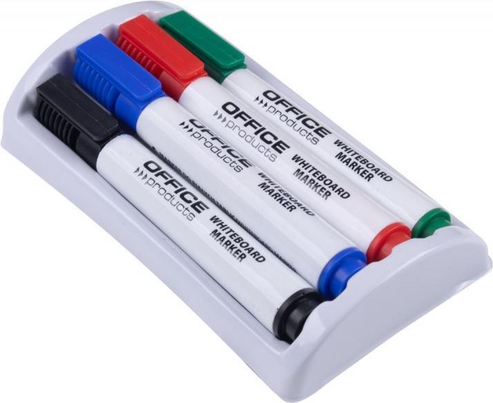 Actual product image Office Products Textmarker-Set mit magnetischem Schwamm für Whiteboards (4x)