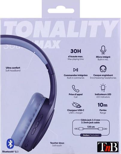 Produktbild T'nB Kopfhörer (30 h, Kabellos)