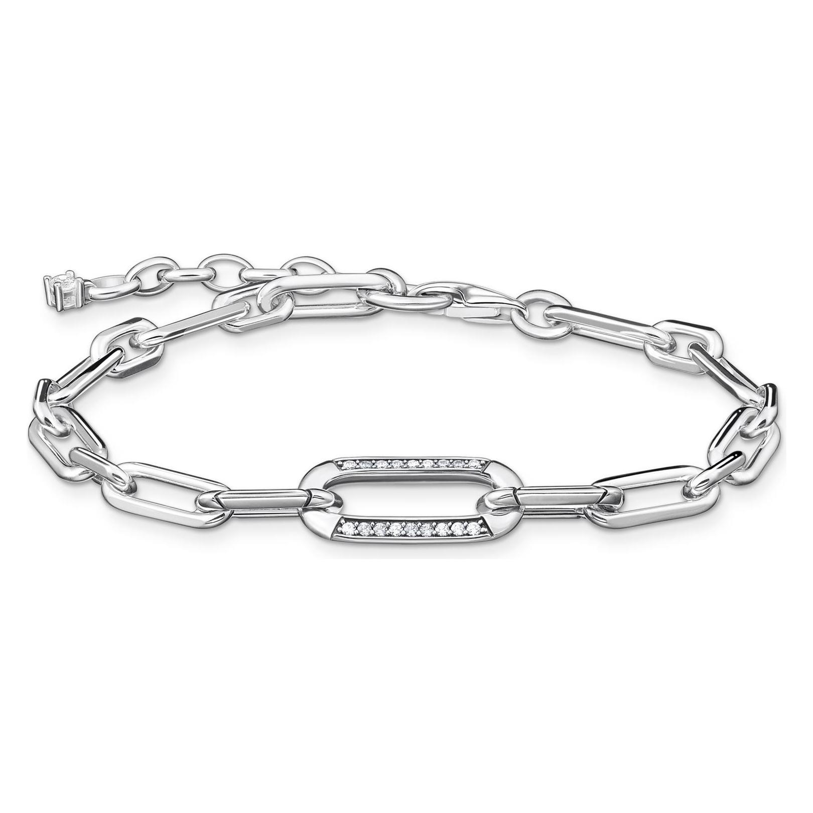 Thomas Sabo, Armschmuck, Armband Glieder Silber, (19 cm, 925er Silber)