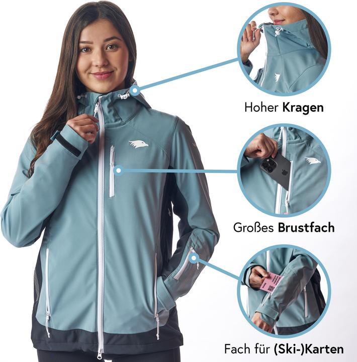 Produktbild Valkental Funktionale & reflektierende Softshelljacke für Outdooraktivitäten - Damen (XS)