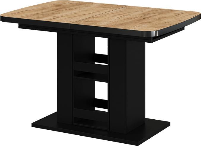 Vicco Esstisch Fenaro, Goldkraft Eiche/Schwarz/Schwarz, 120 x 80 cm