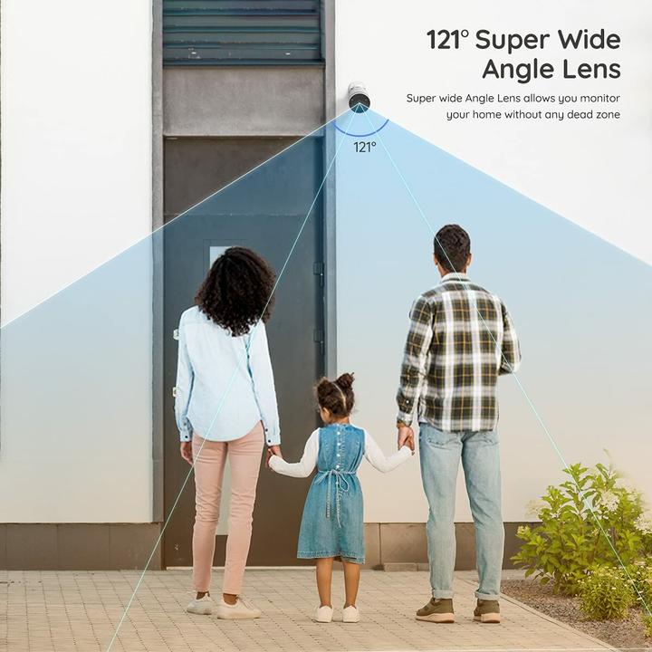 Immagine prodotto Foscam S41-W bewakingscamera IP-beveiligingscamera Buiten Rond 2560 x 1440 Pixel Plafond/muur (2560 x 1440 Pixels)