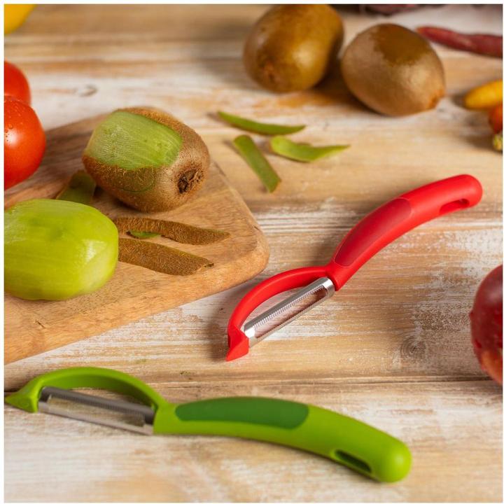 Produktbild Kuhn Rikon Sparschäler Piranha Swivel gezackt rot