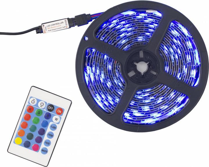 Immagine prodotto White Shark Striscia LED RGB Helios LED-05 con telecomando (RGB, 500 cm, Esterno, Interno)