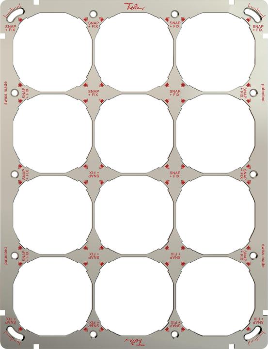 Actual product image Feller 3x4 Snapfix mounting plate, Edizio.Liv