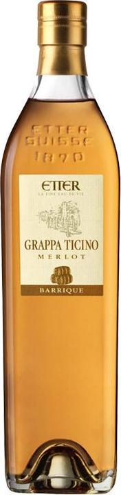 Actual product image Etter Grappa Ticino Barrique in gift box (1 x 70 cl)