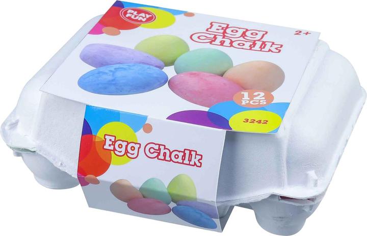 Playfun Strassenkreide Eier, 12 Stück. (12x)