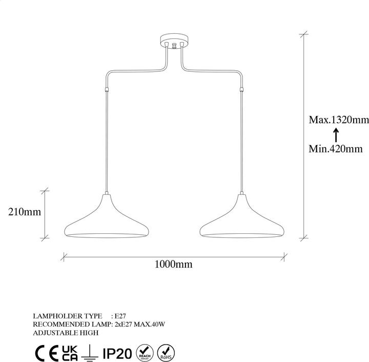 Produktbild Opviq Bridget (E27)