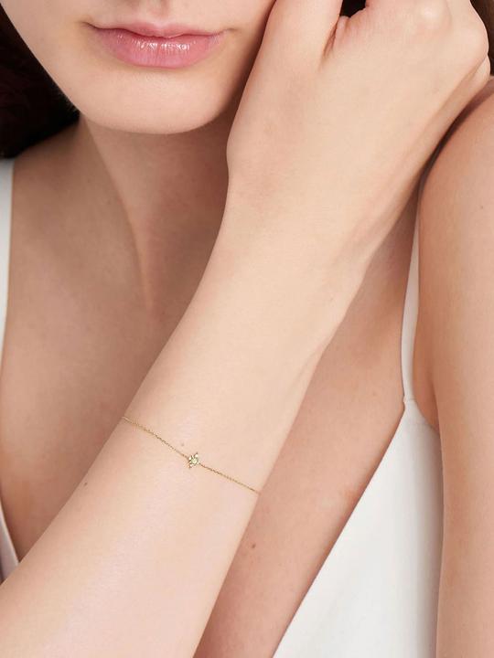 Produktbild Ania Haie 14Kt Gold Opal And White Sapphire Star Armband - BAU001-01YG (18 cm, 585er Gelbgold)