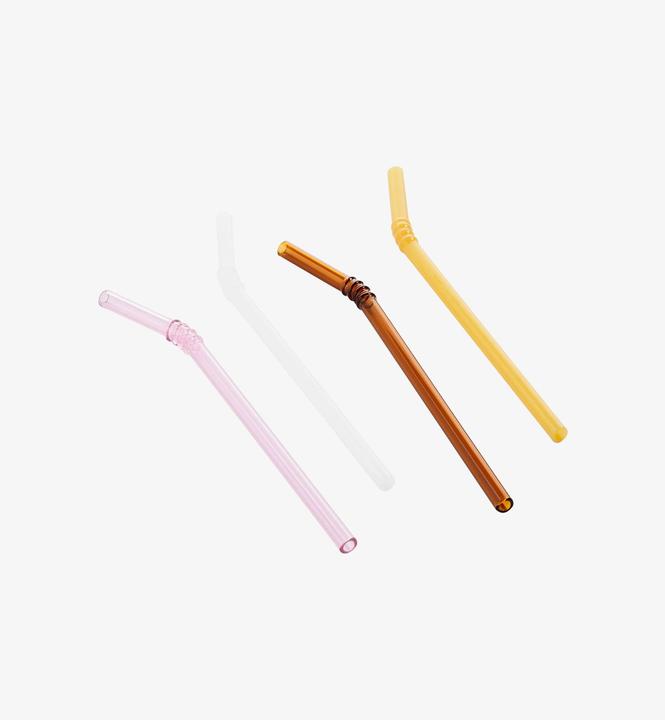 Produktbild HAY Trinkhalme mittelorange (4x)