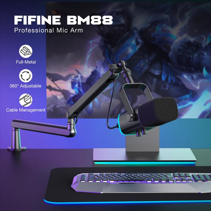 Image du produit Fifine - BM88 - Professionele Microfoon Arm - Boom Arm - In hoogte verstelbaar - 360