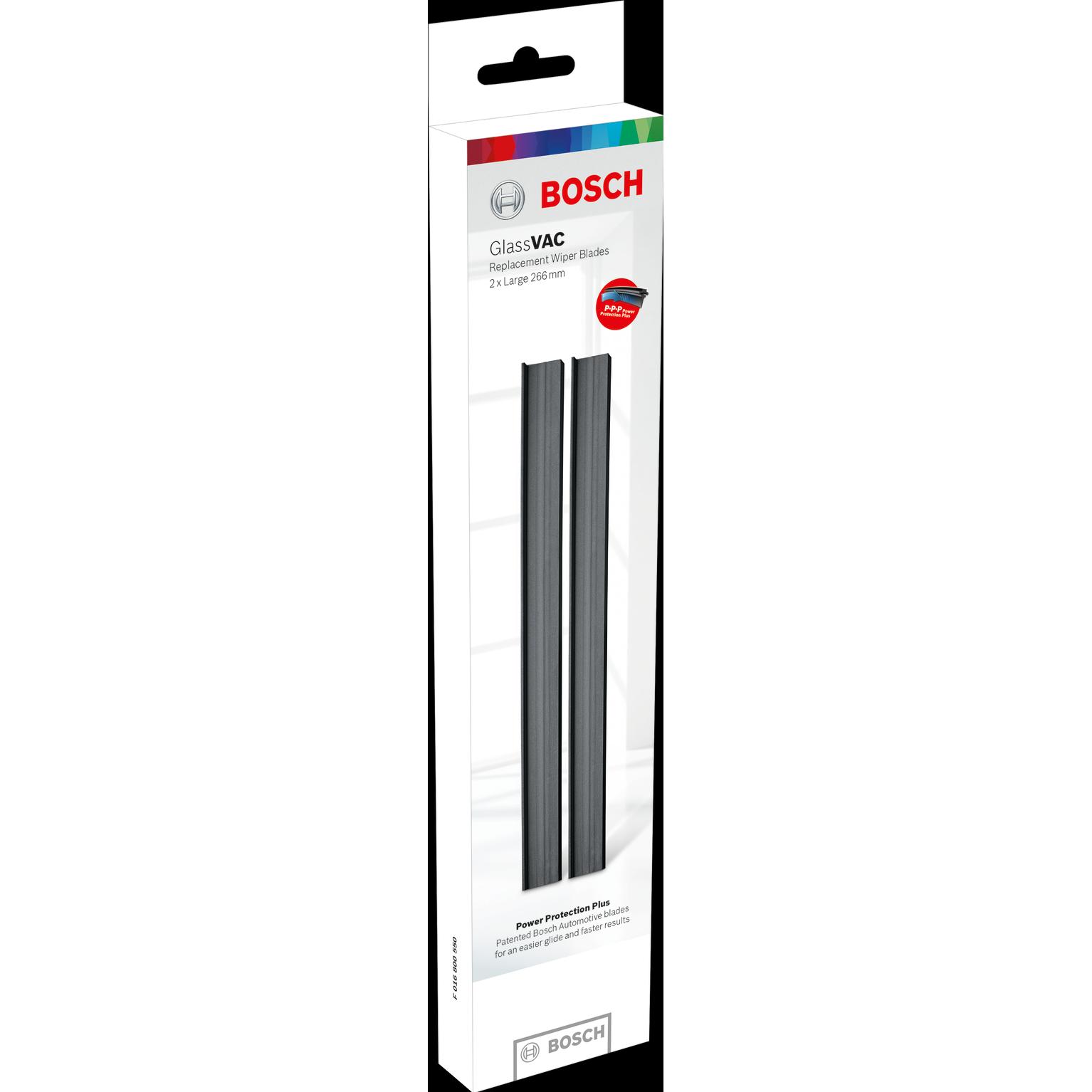 Thumbnail - Bosch Home & Garden Ersatzwischblätter gross für GlassVAC, Fensterreiniger Zubehör, Schwarz