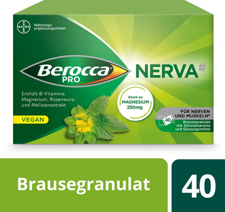 Image du produit Berocca PRO NERVA sachets de granulés effervescents (40 pièce(s), À granulés, 248 g)