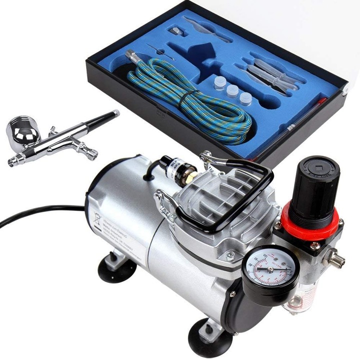 Actual product image Timbertech Airbrush set with compressor