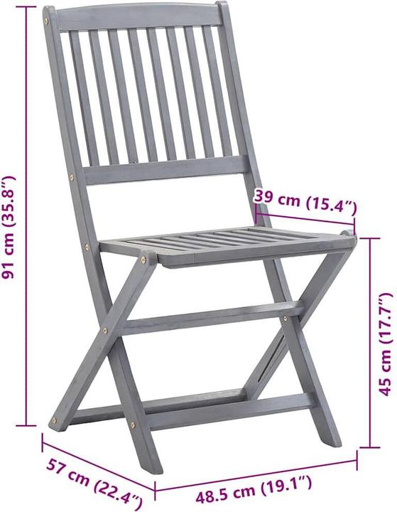 Produktbild vidaXL Gartenstuhl