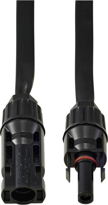 Produktbild Tru Components PV-Solarverlängerungs-Flachkabel, Stecker auf Buchse, Schwarz, 0.5 m TC-13805764 (Solarkabel)