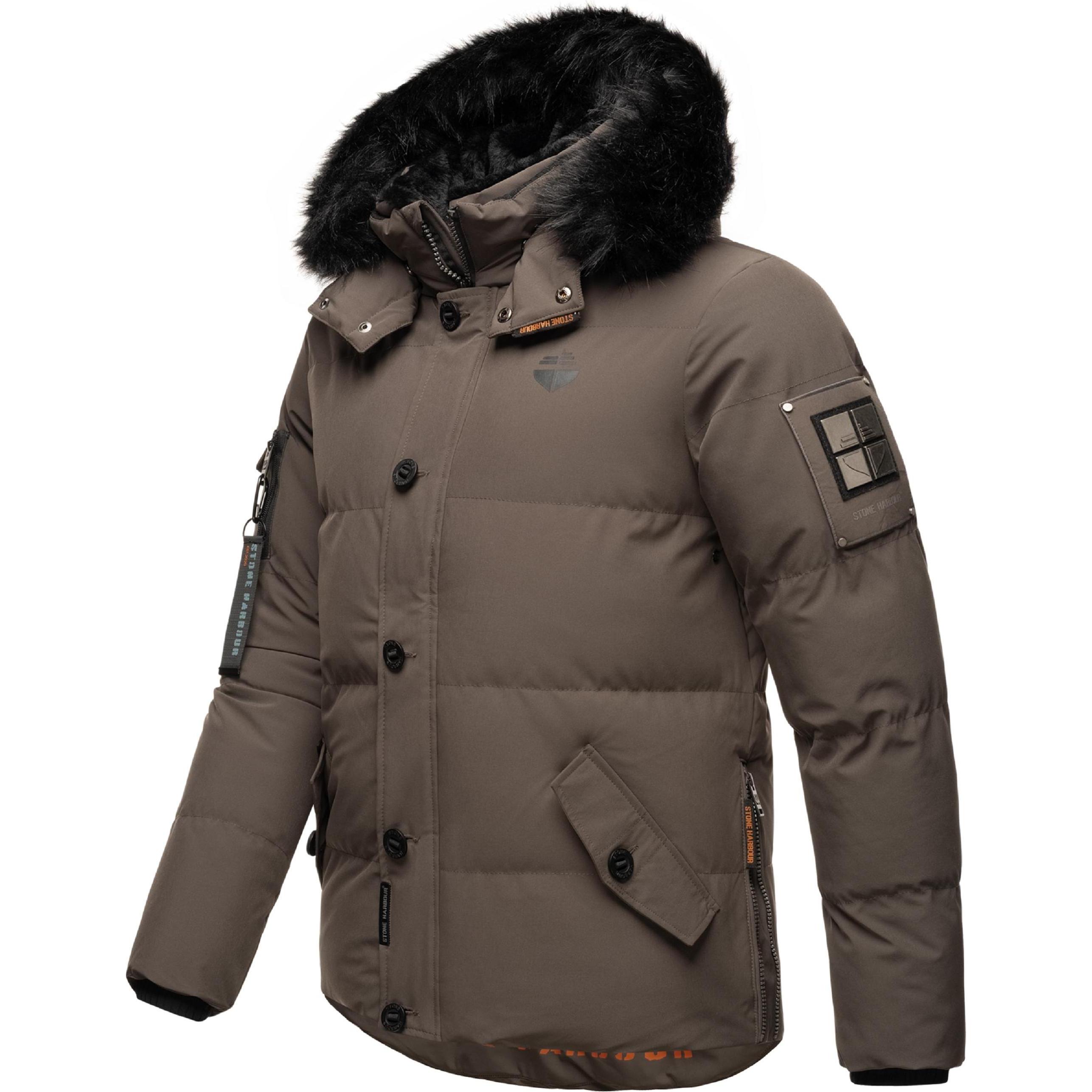 Thumbnail - Stone Harbour, Herren, Jacke, Halvaar (3XL), Grau, 3XL