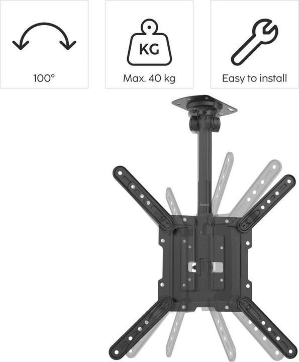 Image du produit Hama Support TV pour plafond (Plafond, 65", 40 kg)