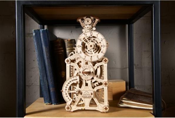 Actual product image Ugears Engine Clock