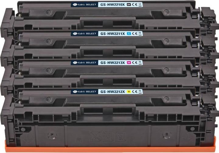 Image du produit G&G Toner de remplacement HP 207X Pack combiné compatible Noir, Cyan, Magenta, Jaune (CF)