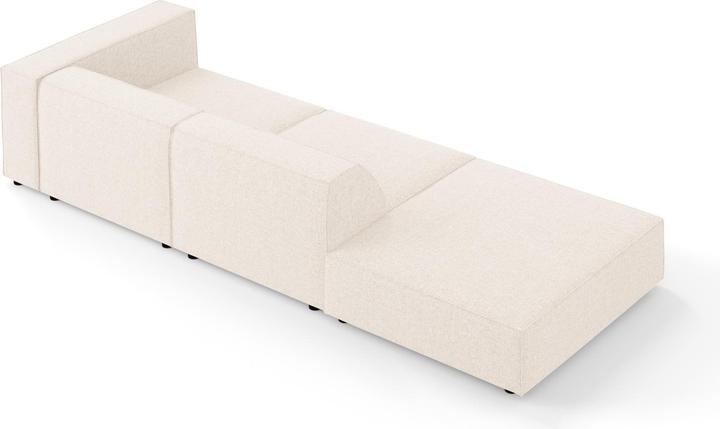 Actual product image Cosmopolitan Design Left Sofa, "Arendal", 4 Seats, Light Beige, 262x102x70 Made in Europe (Corner sofa)