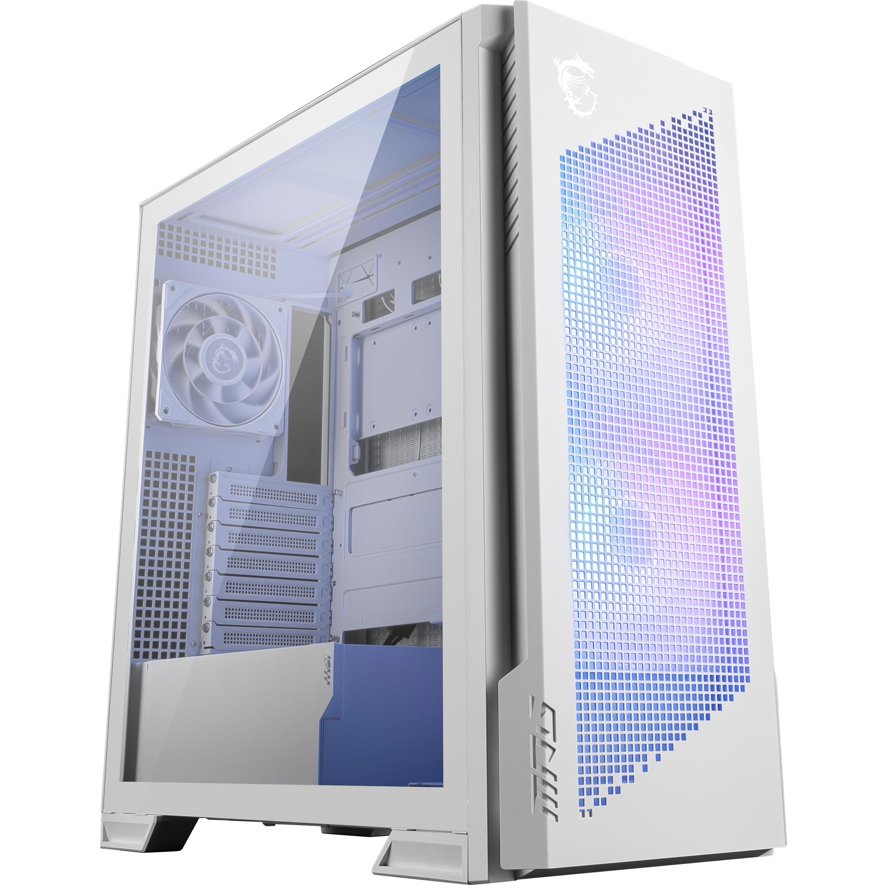 MSI GEH Midi MPG VELOX 300R PZ WHITE (ATX, mATX, Mini-ITX), Case PC, Bianco